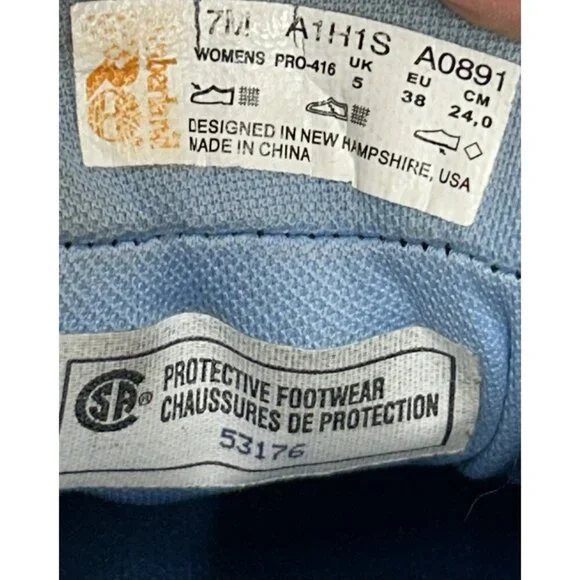 Timberland PRO Womens Size 7 Powertrain Alloy-Toe ESD Work Shoes Purple Work - Picture 8 of 10